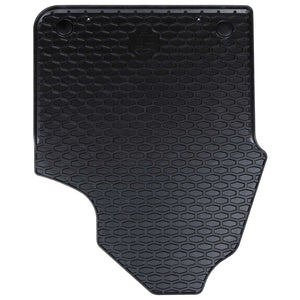vidaXL Tapis de voiture 2 pcs Noir Caoutchouc