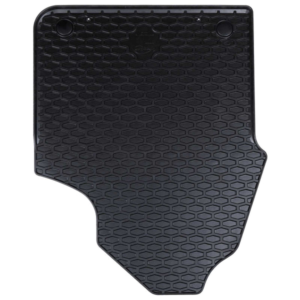 vidaXL Tapis de voiture 2 pcs Noir Caoutchouc