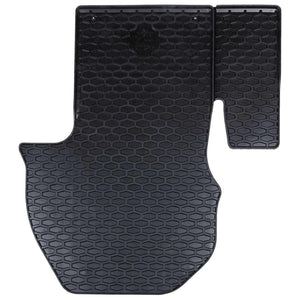 vidaXL Tapis de voiture 2 pcs Noir Caoutchouc
