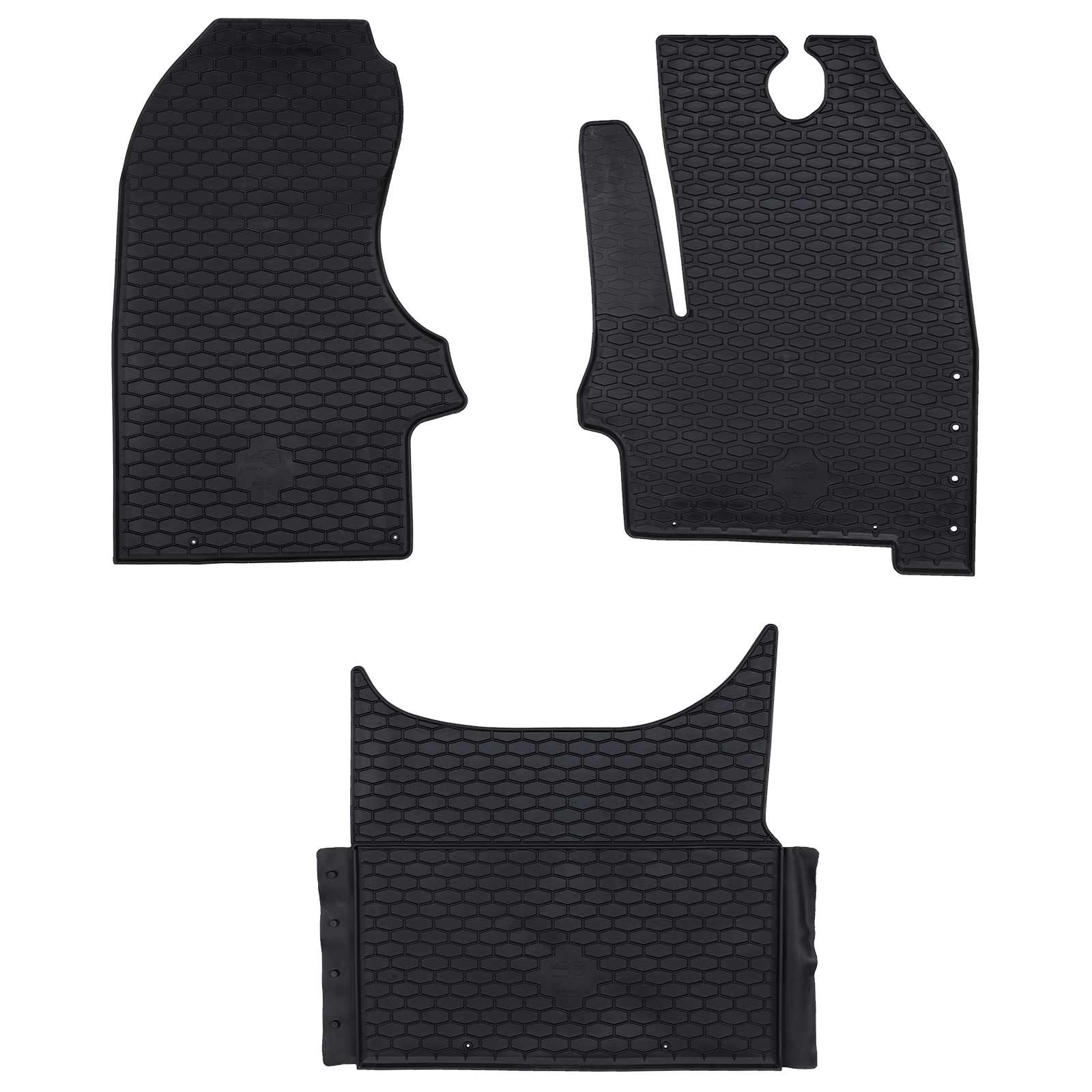 Autofußmatten Gummi Schwarz für Iveco DAILY 2014-