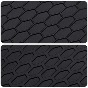 vidaXL Tapis de voiture 3 pcs Noir Caoutchouc