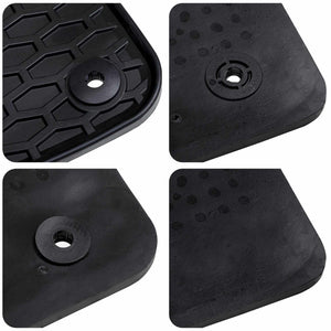 vidaXL Tapis de sol de voiture 4 pcs Noir Caoutchouc