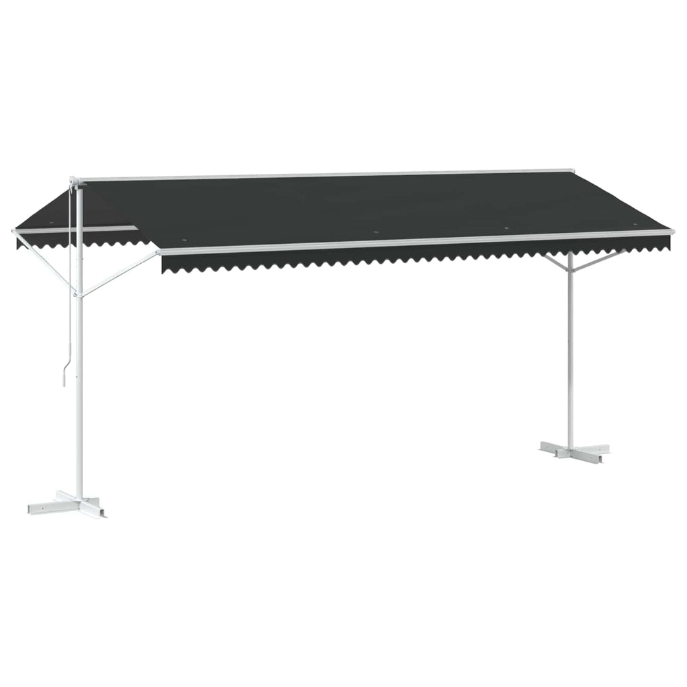 Freistehende Markise Anthrazit 5x3 m