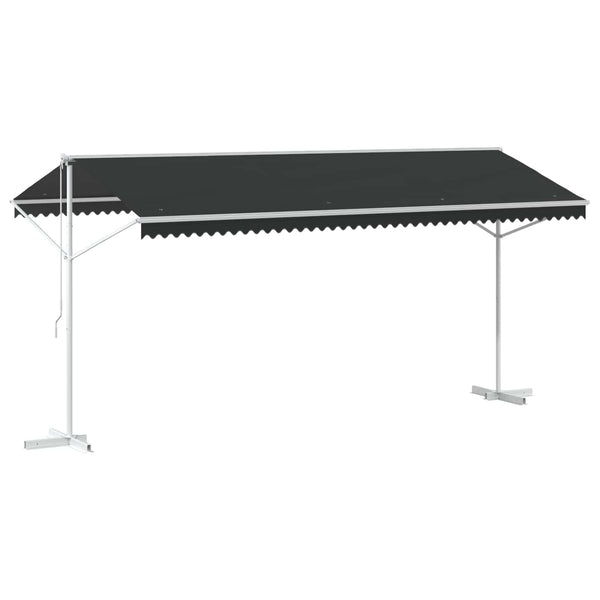 Freistehende Markise Anthrazit 5x3 m