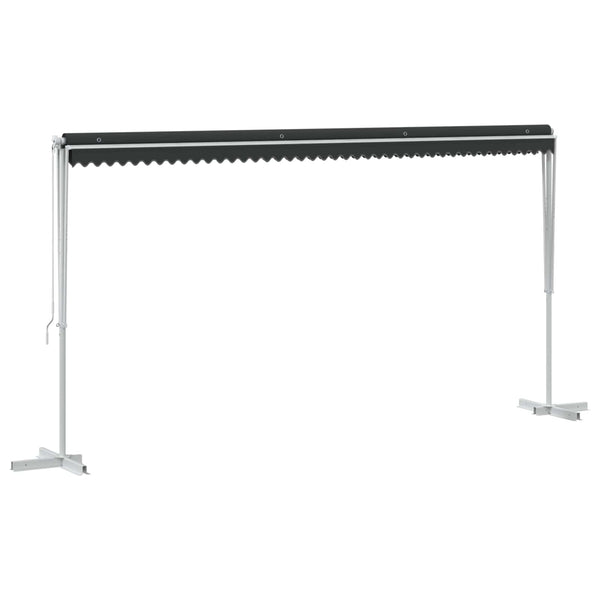 Freistehende Markise Anthrazit 5x3 m