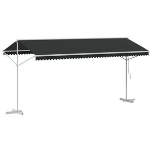 Freistehende Markise Anthrazit 5x3 m