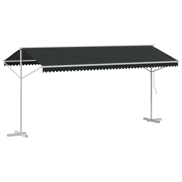 Freistehende Markise Anthrazit 5x3 m