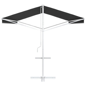 Freistehende Markise Anthrazit 5x3 m