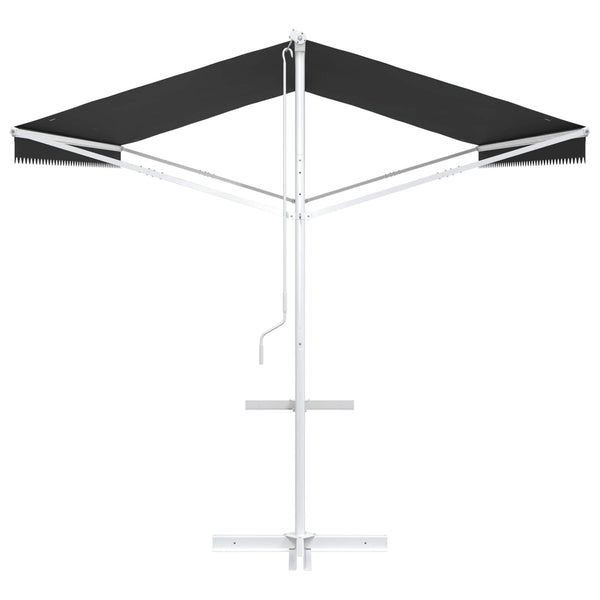 Freistehende Markise Anthrazit 5x3 m