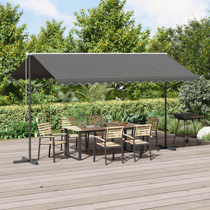 Freistehende Markise Grau 4x3 m