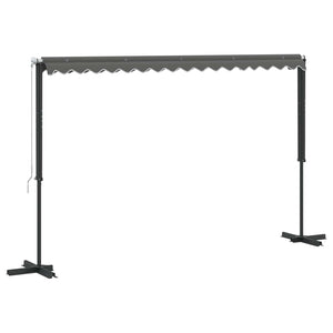 Freistehende Markise Grau 4x3 m