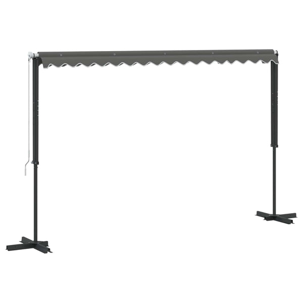Freistehende Markise Grau 4x3 m