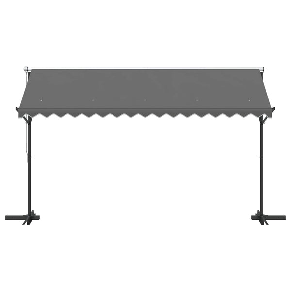 Freistehende Markise Grau 4x3 m