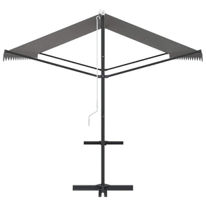 Freistehende Markise Grau 4x3 m