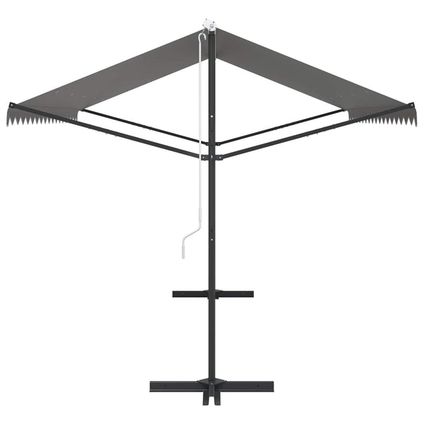 Freistehende Markise Grau 4x3 m