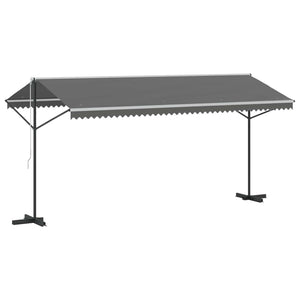 Freistehende Markise Grau 5x3 m