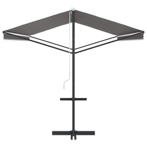 Freistehende Markise Grau 5x3 m