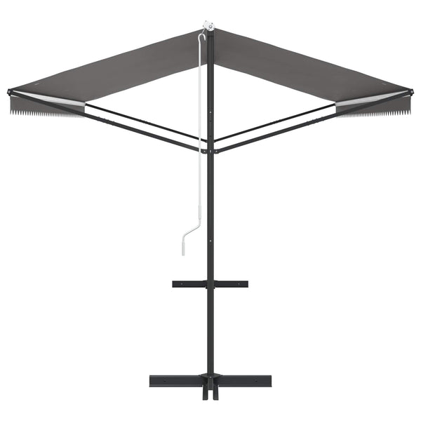 Freistehende Markise Grau 5x3 m