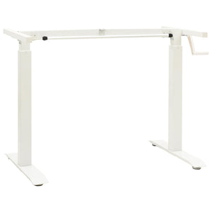 Schreibtisch Eiche Massivholz Weiß/Natur 140 cm