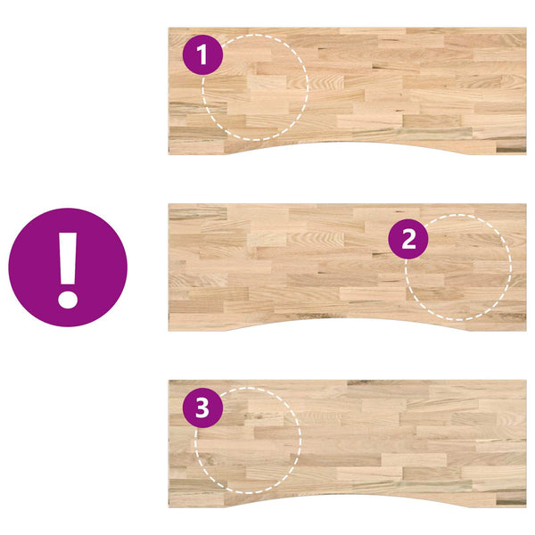 Schreibtisch Eiche Massivholz Weiß/Natur 140 cm
