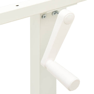 vidaXL Bureau blanc et marron foncé 120 x 60 cm Bois de chêne massif