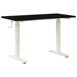 vidaXL Bureau blanc et marron foncé 120 x 60 cm Bois de chêne massif