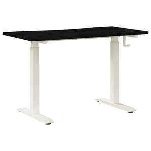 vidaXL Bureau blanc et marron foncé 120 x 60 cm Bois de chêne massif