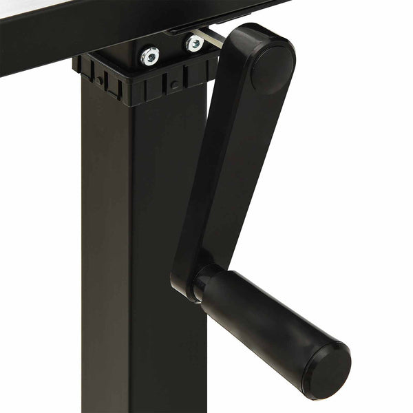 Schreibtisch Eiche Massivholz Schwarz 140x60 cm