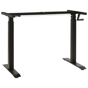 Schreibtisch Eiche Massivholz Schwarz 140x60 cm