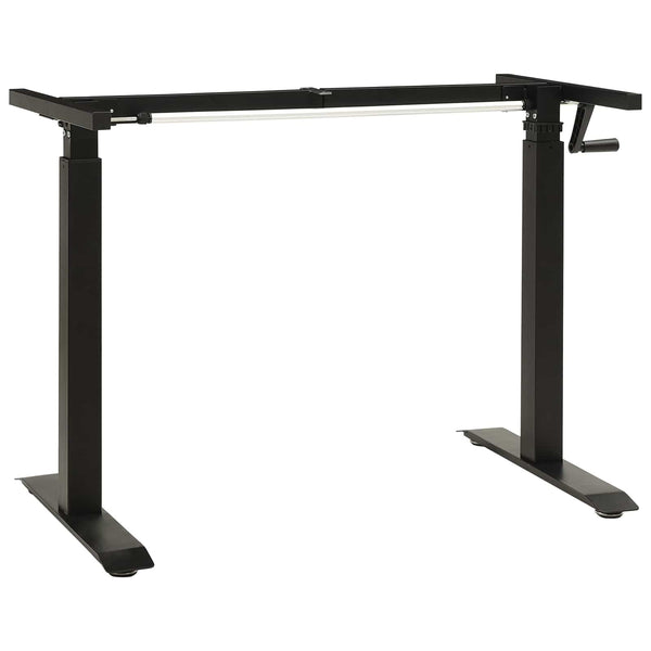 Schreibtisch Schwarz Hellbraun 140 cm Eiche Massivholz