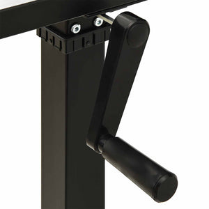 Schreibtisch mit Stauraum 120x60 cm Schwarz/Dunkelbraun