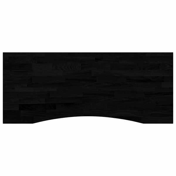 Schreibtisch mit Stauraum 120x60 cm Schwarz/Dunkelbraun