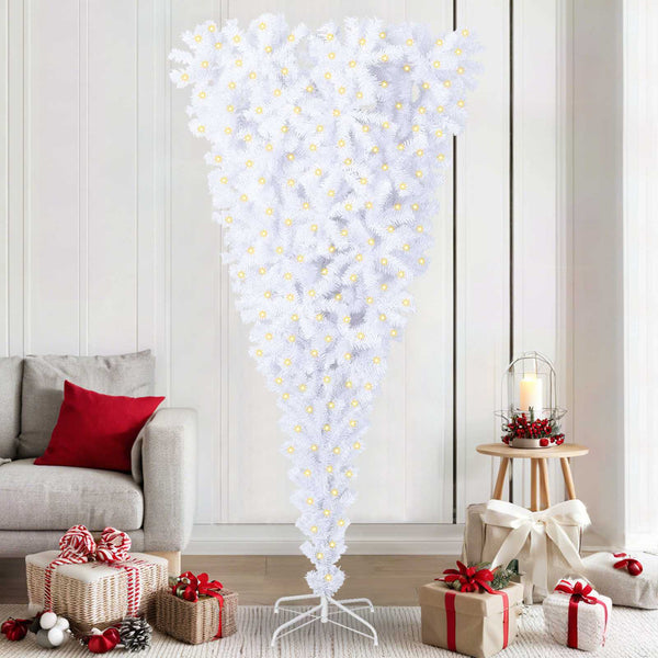 Weißer künstlicher Weihnachtsbaum, 210 cm