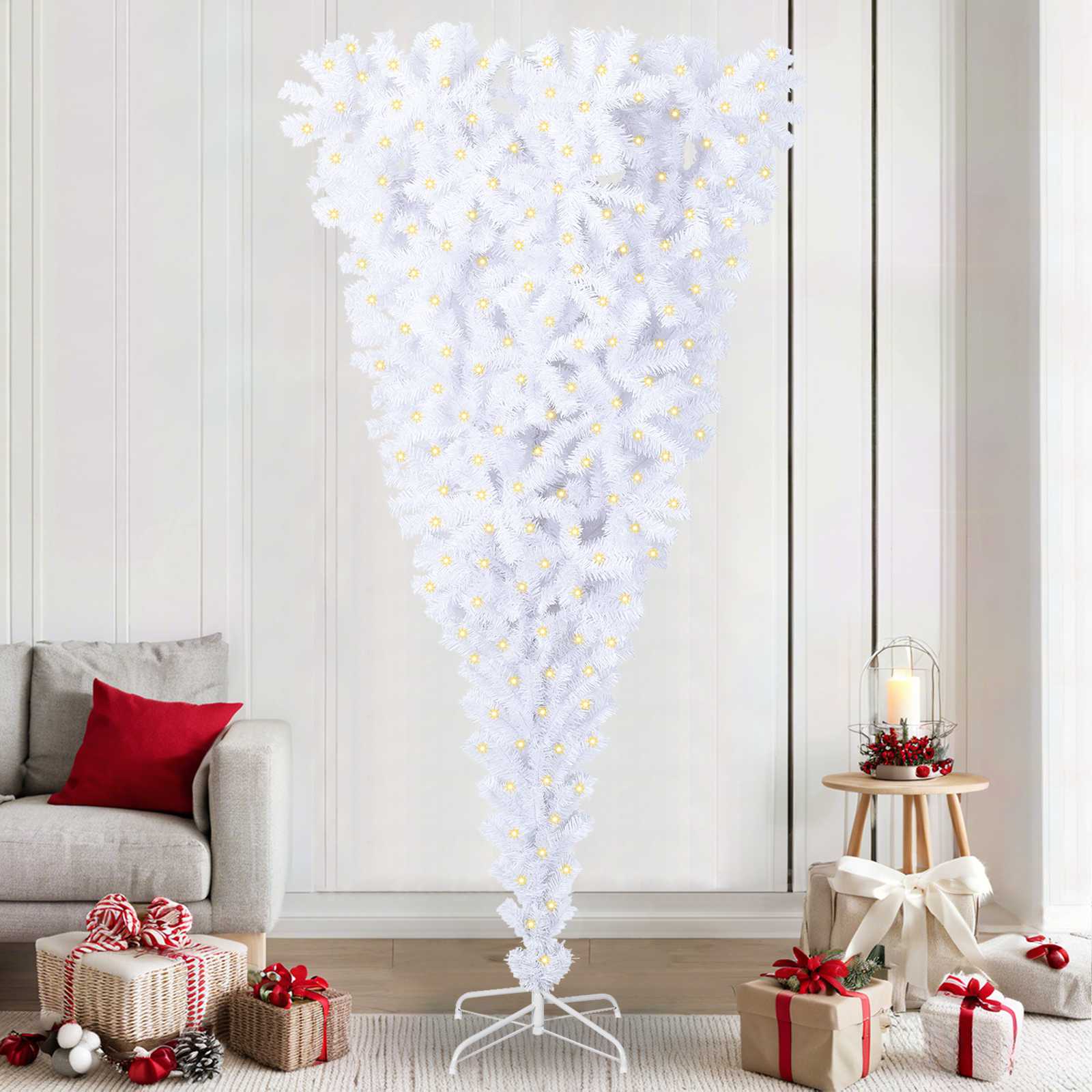 Weißer künstlicher Weihnachtsbaum 240cm