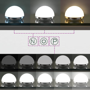LED Schminkspiegel mit 3 Lichtmodi