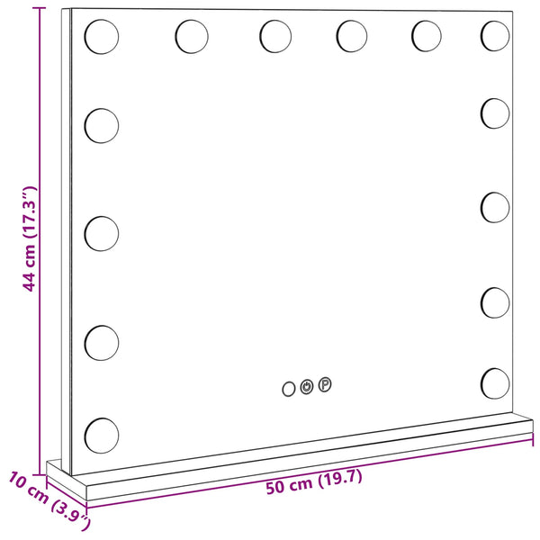 LED Schminkspiegel mit 3 Lichtmodi