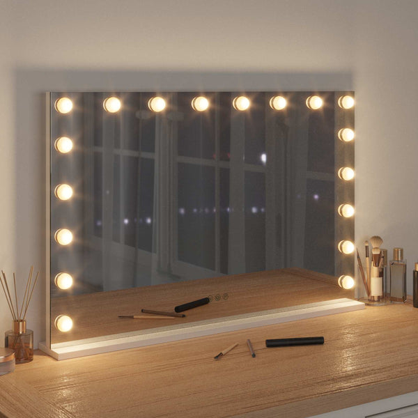 LED Schminkspiegel mit 3 Lichtmodi, Weiß