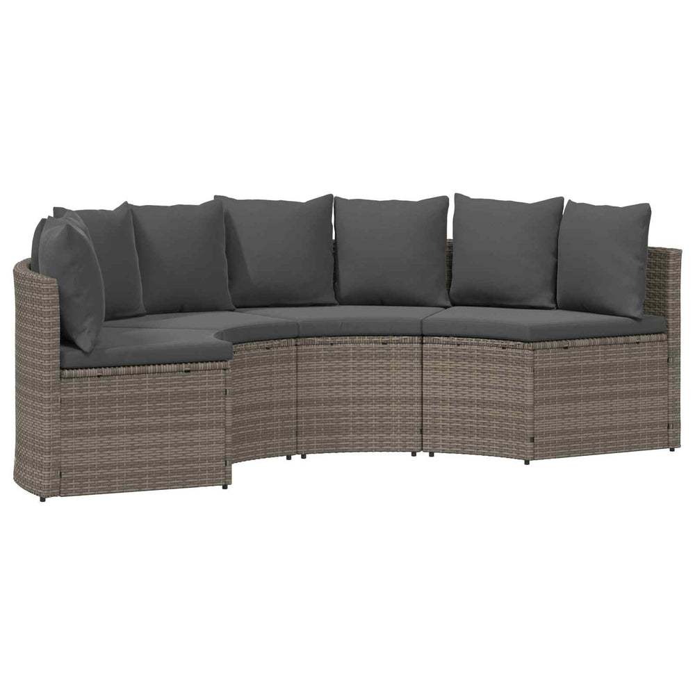 Graues 2-teiliges Sofa-Set aus Akazienholz