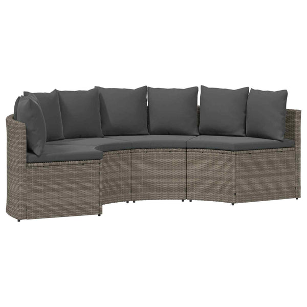 Graues 2-teiliges Sofa-Set aus Akazienholz