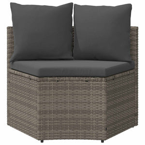 Graues 2-teiliges Sofa-Set aus Akazienholz