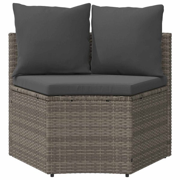 Graues 2-teiliges Sofa-Set aus Akazienholz