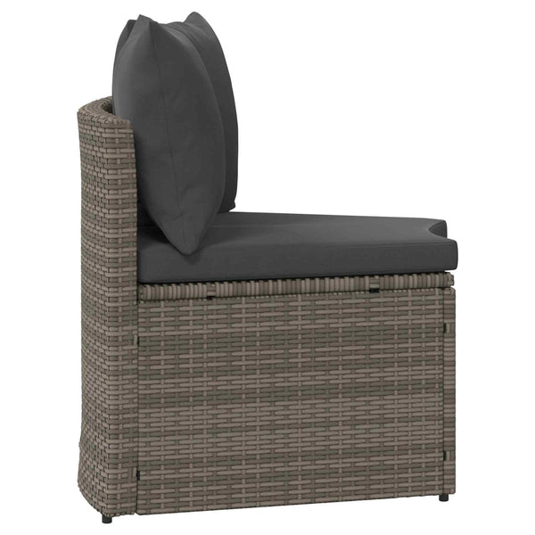 Graues 2-teiliges Sofa-Set aus Akazienholz