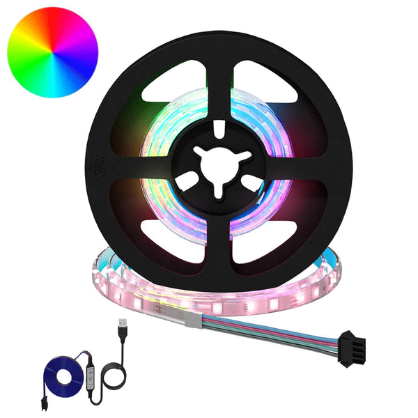 LED Streifen Schwarz Transparent 400 mm 2er-Set