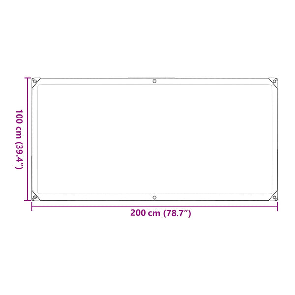 Transparente Pflanzenabdeckung 1x2m