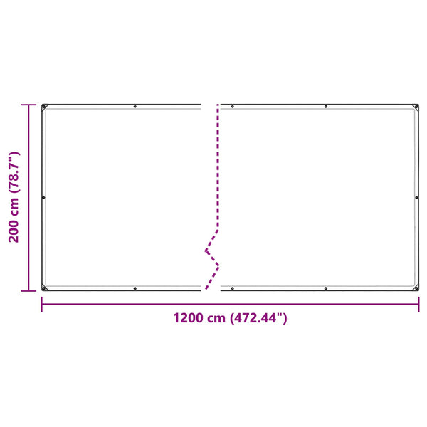 Transparente Pflanzenabdeckung 2 x 12 m