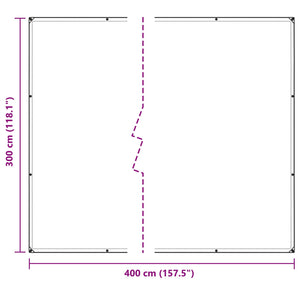 Transparente Pflanzenabdeckung 3x4m
