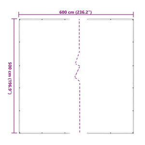 Transparente Pflanzenabdeckung 5x6 m