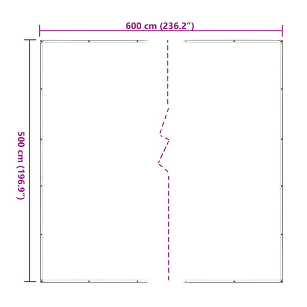 Transparente Pflanzenabdeckung 5x6 m