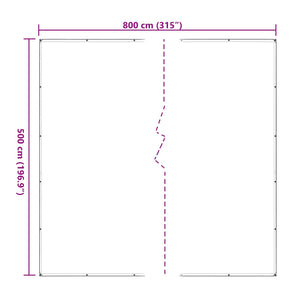 Transparente Pflanzenabdeckung 5x8m