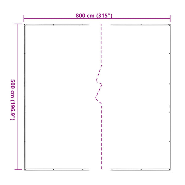 Transparente Pflanzenabdeckung 5x8m
